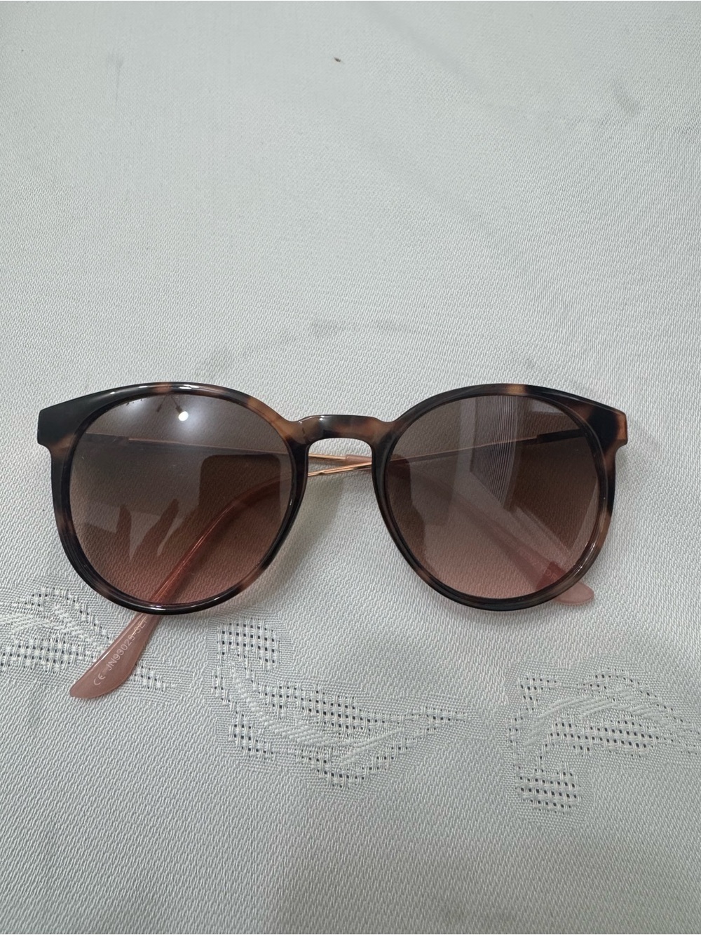 Jones New York Brown Tortoiseshell Round Sunglasses